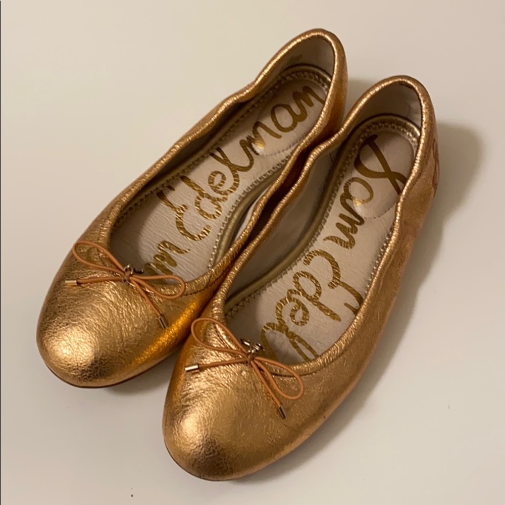 Rose gold Sam Edelman flats